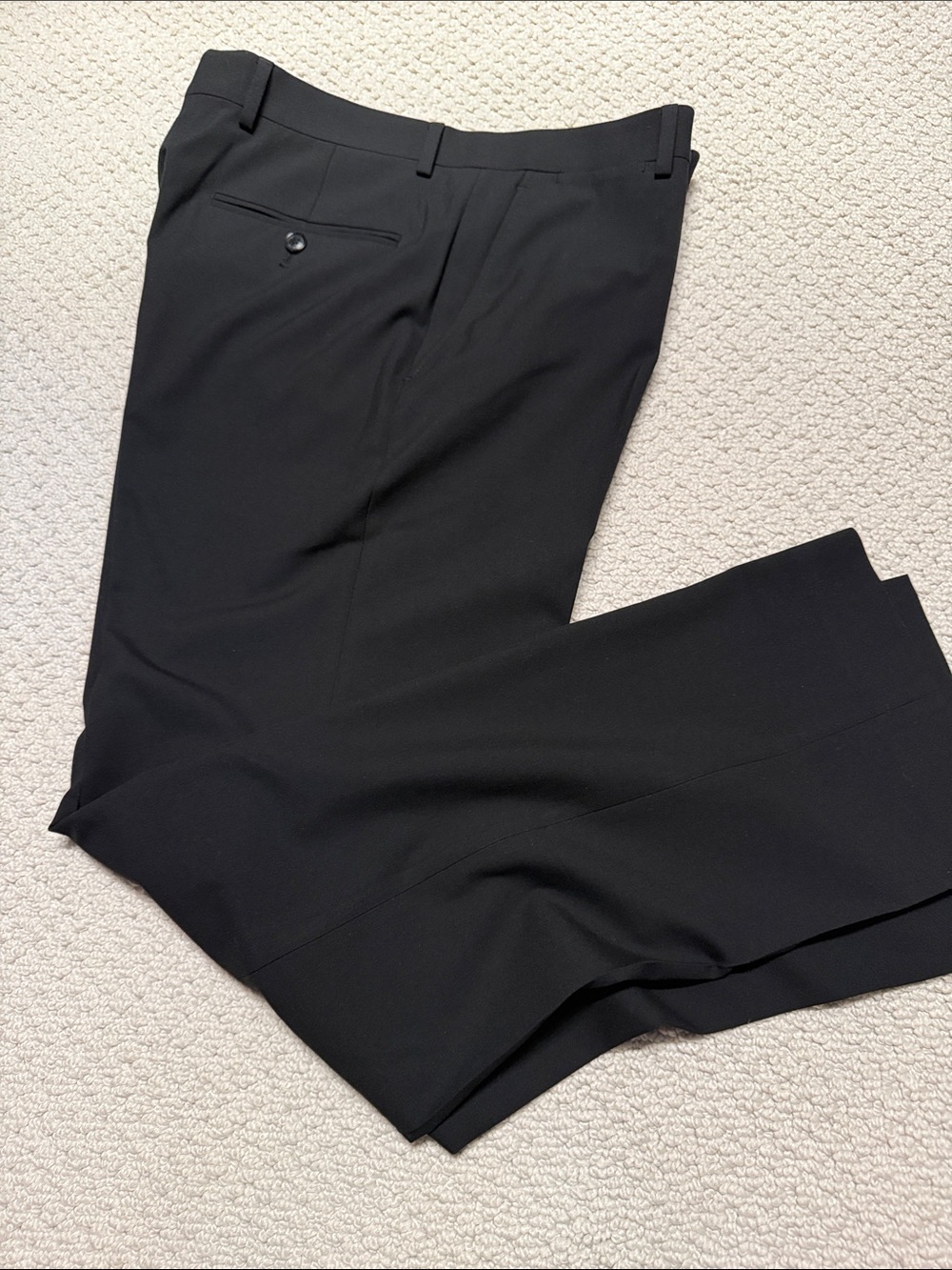 Tommy Hilfiger Navy Dress Trousers with Signature Logo 32x30